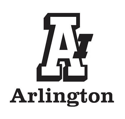 Logo of Arlington with bold letter 'A'