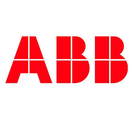 ABB logo in red, representing electrical solutions