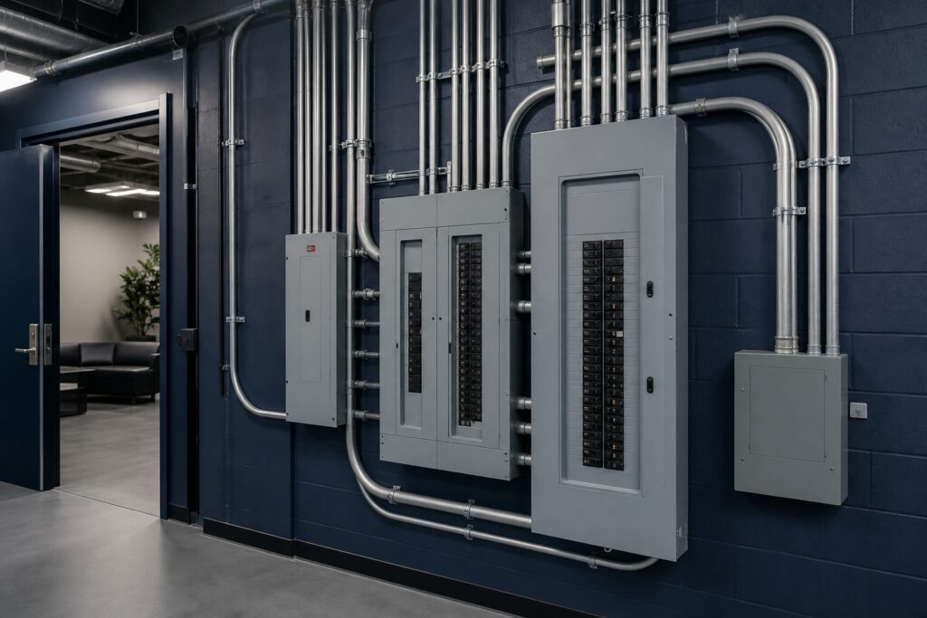Modern electrical panel work for NYC buildings by a licensed electrician
